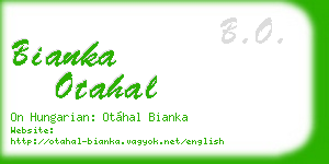 bianka otahal business card